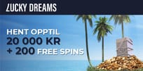 La drømmen bli virkelig hos Lucky Dreams Casino!
