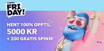 Fredagsgoder hos Casino Friday Norge!