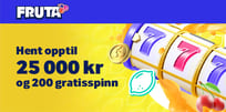Fruktig Bonus med 25 000 kr og 200 FS