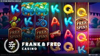respin circus Frank & Fred casino